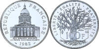 France 100 Francs Panthéon, MDP, Piéfort, Silver -