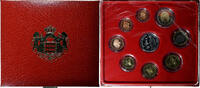 Monaco Coffret 1c. à 5€ Rainier III, sainte Dévote, Proof, MDP -