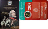 San Marino 2 Euro Giuseppe Garibaldi, Coin card.FDC, Rome, Bi-Metallic -