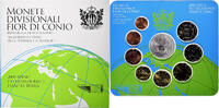 San Marino Set 1 ct. - 5 Euro Coin card.FDC, Rome, Bi-Metallic -