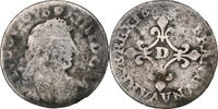 France 4 Sols des Traitants Louis XIV, Lyon, Silver -
