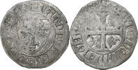 France Blanc Guénar Charles VI, Uncertain mint, Silver -