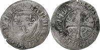 France Blanc Guénar Charles VI, Uncertain mint, Silver -