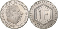 France 1 Franc Charles de Gaulle, MDP, ESSAI, Nickel -