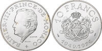 Monaco 10 Francs Rainier III, ESSAI, Silver, Gadoury:MC156 -
