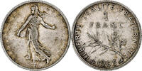 France 1 Franc Semeuse, Paris, Silver, Gadoury:467, KM:844.1 -