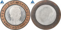 France 25 Francs Epreuve par Bazor, MDP, ESSAI, Bi-Metallic, ANACS -