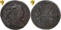 United States 1 Cent Draped Bust, Philadelphia, Large date & fraction -