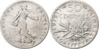 France 50 Centimes Semeuse, Paris, Silver, Gadoury:420 -