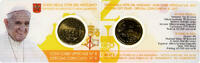 Vatican 50 Euro Cent Francis, Coin card n°8, Rome, Nordic gold -