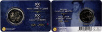 Belgium 2 Euro Charles Quint, Coin card.FDC, Brussels, Bi-Metallic -
