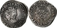 France 1/2 Teston Francis I, Tours, 5th type, Silver -