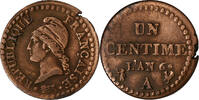 France 1 Centime Dupré, Paris, Copper, Gadoury:76 -