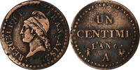France 1 Centime Dupré, Paris, Copper, Gadoury:76 -