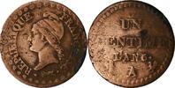 France 1 Centime Dupré, Paris, Copper, Gadoury:76 -