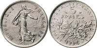 France 5 Francs Semeuse, MDP, Dauphin, Copper-nickel -