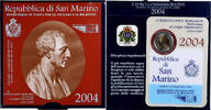 San Marino 2 Euro Bartolomeo Borghesi, Coin card.FDC, Rome, Bi-Metallic -