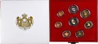 Monaco Coffret 1c. à 2€ Rainier III & Albert, Proof, MDP -