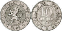 Belgium 10 Centimes Leopold II, Brussels, Copper-nickel -