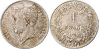 Belgium 1 Franc Albert I, Brussels, Silver, KM:72 -