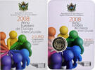 San Marino 2 Euro année européenne du dialogue interculturel, Coin card.FDC -