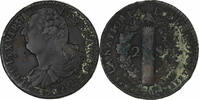 France 2 Sols Louis XVI, Perpignan, Cuivre, VF(30-35), Gadoury:25 -
