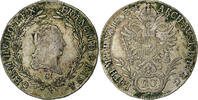 Austria 20 Kreuzer Franz II, Prague, Silver, KM:2139 -