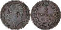 Italy 2 Centesimi Umberto I, Rome, Copper -