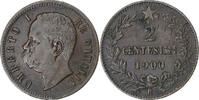 Italy 2 Centesimi Umberto I, Rome, Copper -