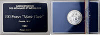 France 100 Francs Marie Curie, MDP, BU, Silver -