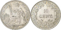 French Indo-China 10 Centimes Paris, Silver -