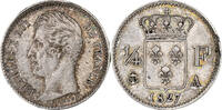 France 1/4 Franc Charles X, Paris, Silver, Gadoury:353 -