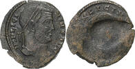 Follis Licinius I, Uncertain mint, Strike error, Bronze -