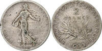 France 2 Francs Semeuse, Paris, Silver, Gadoury:532 -