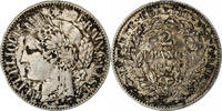 France 2 Francs Cérès, Bordeaux, Silver, Gadoury:530a -