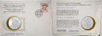 Czechoslovakia Medal + stamp International Society of Postmasters -