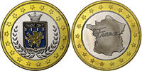 France Tourist token Régions de France, Franche-Comté, Bi-Metallic, Proof -