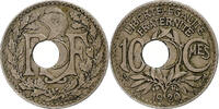 France 10 Centimes Lindauer, Paris, Trou Décentré, Copper-nickel -