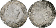 France 1/2 Franc Henri III, Tours, Silver, Gadoury:487 -