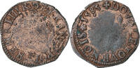 France Double Tournois Henri III, Nantes, Copper, Gadoury:455 -