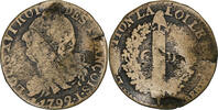 France 6 Deniers Louis XVI, Limoges, Copper, KM:610 -