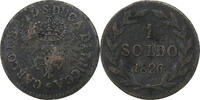 Italy Soldo Republic of Lucca, Carlo Ludovico I, Lucques, Copper -