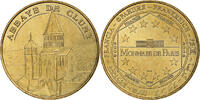 France Tourist token Abbaye de Cluny, MDP, Nordic gold -