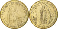 France Tourist token Lourdes, Le chemin de Bernadette, Nordic gold -