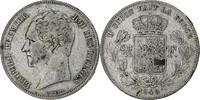 Belgium 2 1/2 Francs Leopold I, Brussels, Silver -