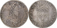 France 1/4 Écu à la mèche courte Louis XIV, Paris, Silver -