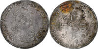 France 1/2 Écu aux 8 L Louis XIV, Tours, 2nd type, reformed, Silver -