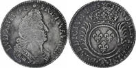 France 1/4 Ecu aux palmes Louis XIV, Paris, reformed, Silver -