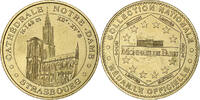 France Tourist token Cathédrale de Strasbourg, MDP, Nordic gold -