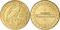 France Tourist token Rocher des aigles, Rocamadour, MDP, Nordic gold -